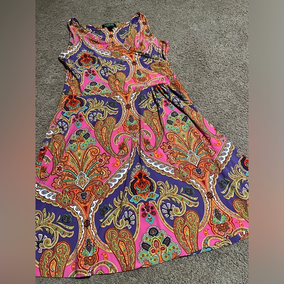 Lauren Ralph Lauren Dresses & Skirts - Ralph Lauren Vibrant Paisley Sleeveless Dress
